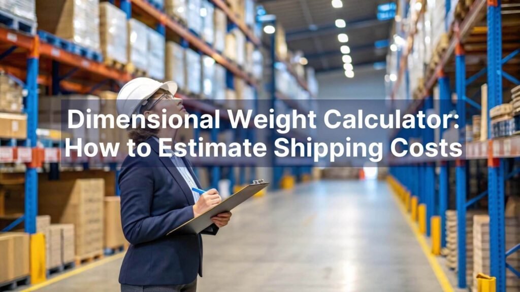 Dimensional Weight Calculator How to Estimate Shipping Costs