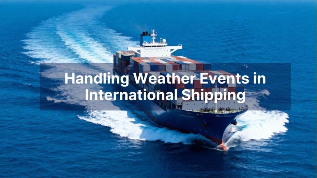 Handling Weather Events in International Shipping