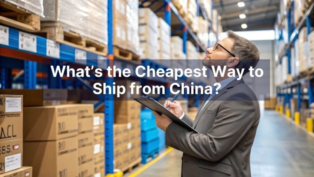 What’s the Cheapest Way to Ship from China